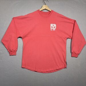 Disney World Sweatshirt Women XS Crew Neck SALMON Sweater‎ Spirit Jersey